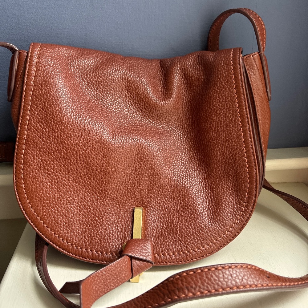 Rare! Vera Bradley Pebbled Leather Crossbody